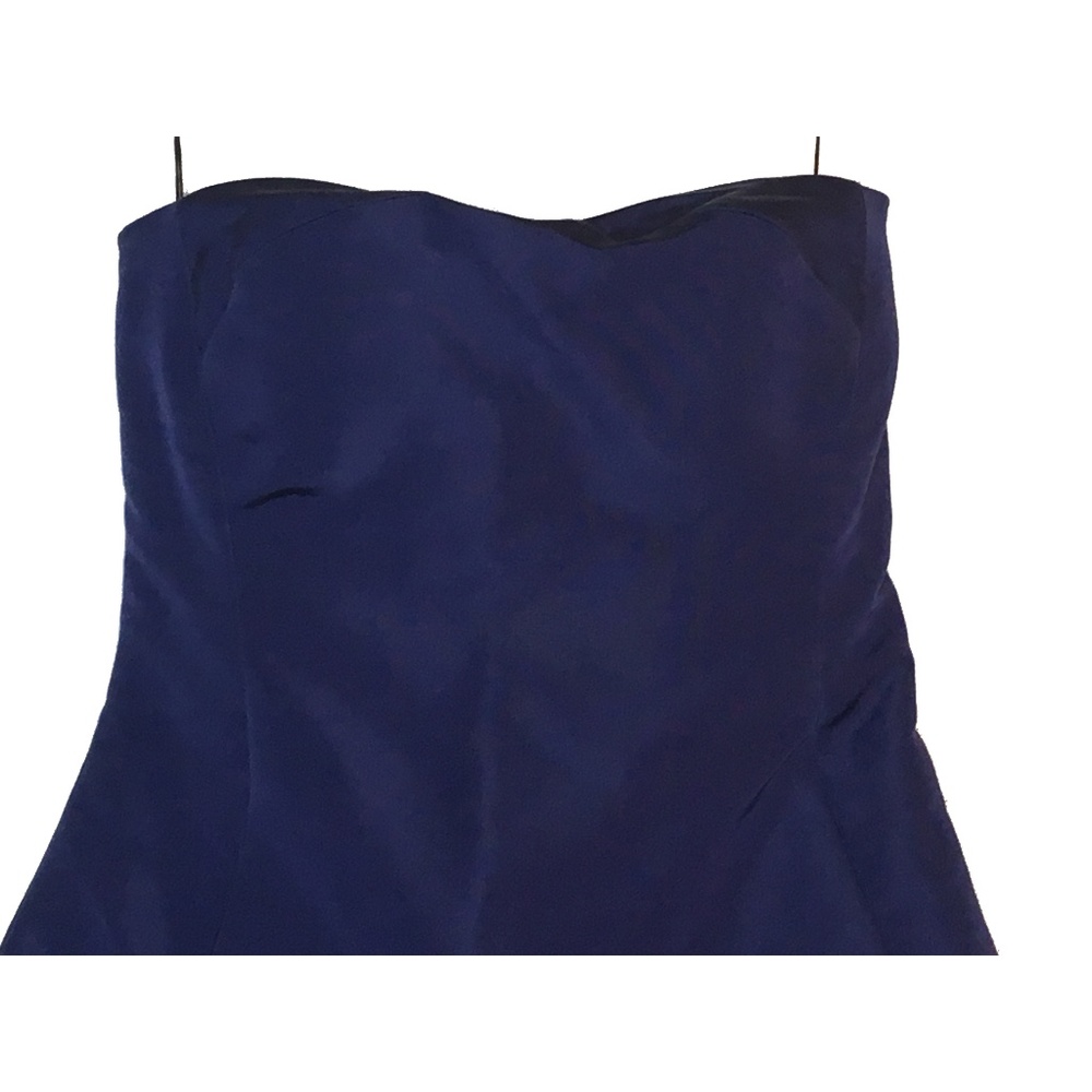 Anne Bowen Blue Strapless Formal Dress Gown Small MSRP $458 - Picture 5 of 8